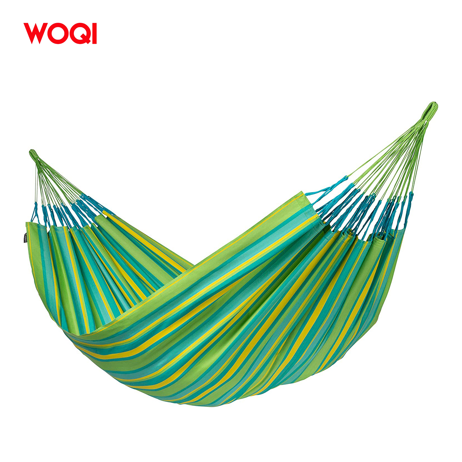 WOQI, оптовая продажа, новый дизайн, удобные хлопковые холщовые сверхлегкие гамаки для кемпинга, путешествий