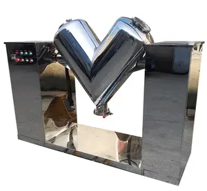 <span class=keywords><strong>M</strong></span>élangeur industriel à cône V en acier inoxydable avec capacités de revêtement de moteur d'agitateur pour les granulés humides des aliments - Product Image 1