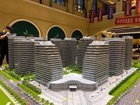 Modelado Arquitectónico con Luces y Paisaje Envolvente, Modelo a Escala de Edificio Personalizado de Fábrica Profesional