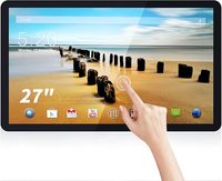Monitor Táctil Android 11 de 27 Pulgadas, Tablet 16:9 FHD 1080P con WiFi y Bluetooth, Altavoces Integrados, RK3568, 4GB de RAM y 32GB de ROM