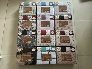 Nhà máy giải phóng mặt bằng giá rẻ tấm ga trải giường 6 mảnh sẵn sàng để tàu 100% tấm ga trải giường Polyester thiết lập trong kho - Product Image 6