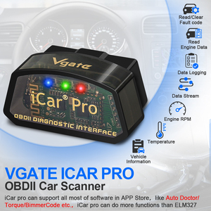 เครื่องสแกนรถยนต์ ICar Pro Wireless 4.0 OBD2 อุปกรณ์วิเคราะห์ปัญหาอัตโนมัติ ตรวจสอบไฟเตือนเครื่องยนต์ รองรับ Android และ IOS - Product Image 3