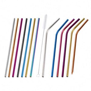 Paille en acier inoxydable 316 doré courbée personnalisée, écologique, réutilisable, rétractable, accessoires de bar certifiés LFGB - Product Image 3