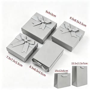 Fashion New Sale Plush Bowknot Jewelry Packaging Pouch and Box Necklace <b>Ring</b> Jewelry <b>Storage</b> Bag - Product Image 6