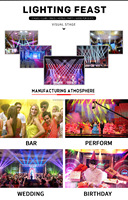 Shehds meilleur prix 12W Rgbw plat Par Led en aluminium 18*12 Led effet Par lumière en alliage d'aluminium Led Par pour Club mariage