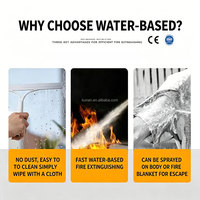 Alat Pemadam Kebakaran Portabel dengan Nosel Semprot Air, Dioperasikan dengan Tekanan, Ringan, Berbasis Air, Silinder Kosong, Bersertifikasi Kelas EN