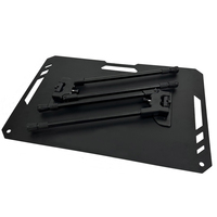 Pied de table de bricolage léger Camp IGT, pied de table de camping en métal pliable réglable en hauteur télescopique en aluminium extensible détachable