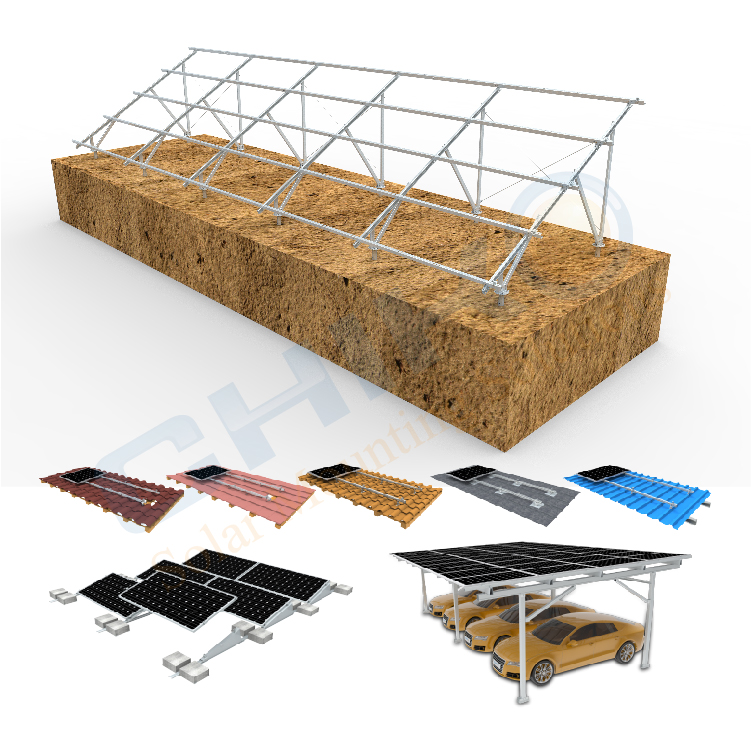 Aluminum Solar panel ground mounting system