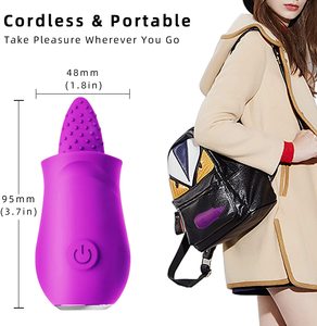 Vibrateur en forme de langue YAQU, stimulateur du clitoris, masseurs sensuels, étanche, 10 vibrations puissantes, masseur pour femmes, jouets sexuels - Product Image 5