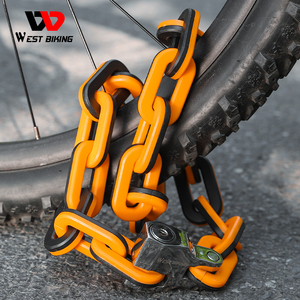 Candado de <span class=keywords><strong>Cadena</strong></span> para <span class=keywords><strong>Bicicleta</strong></span> WEST BIKING, <span class=keywords><strong>Seguro</strong></span> y Antirrobo, Material de Aleación Resistente y Extendido, Anti-Sierra y Anti-Corte - Product Image 6
