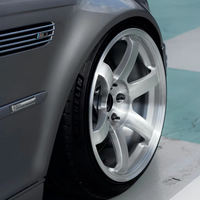 عجلات LZT-219 مقاس 18 بوصة من نوع Volk Racing Te37 Saga S-PLUS لسيارات تويوتا وسوبارو ومازدا وهوندا سيفيك، متوفرة بنمط 5x100 و5x112 و5x120 و5x114.3