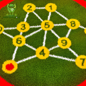Gazon artificiel coloré écologique de 25 mm, <span class=keywords><strong>tapis</strong></span> arc-en-ciel pour l'école, le sport, la maternelle, la cour de jeux - Product Image 4