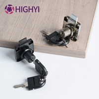 HIGHYI Serrure de tiroir 138, quincaillerie de meuble, cylindre 32 mm, serrure de placard en acier, clé métallique, serrures de cabinet, fabrication