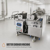 Machine à enrober les nuggets de poulet en acier inoxydable industriel pour ligne de production de snacks et aliments enrobés