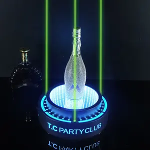 LED titular garrafa Display rack energia metal vinho garrafa titular para clube noturno garrafa apresentador