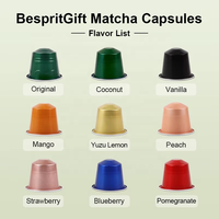 Cápsulas de Matcha 7A de Alta Gama Compatibles con Nespresso, Juego de Regalo de Cápsulas de Té Verde con Sabor Personalizado de Marca Privada al por Mayor
