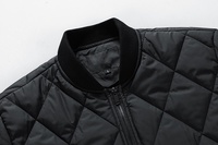 Nouveau procédé Veste chaude de pilote matelassée à col montant pour hommes personnalisée