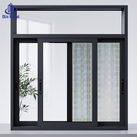 Fenêtre coulissante en aluminium avec moustiquaire, norme australienne, pour maisons modernes, résistante aux ouragans