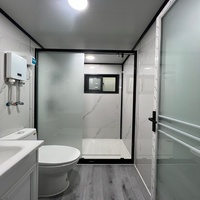 Villa de Luxe Préfabriquée Prête à Habiter avec 2 Chambres, Maison Conteneur Extensible de 20 Pieds, Mini-Maison Mobile Préfabriquée