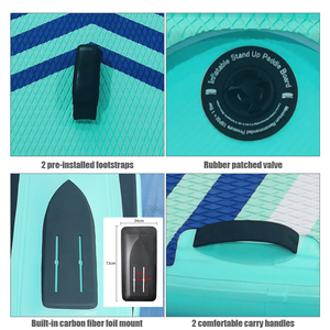 Tabla de Surf Inflable Premium de Diseño Moderno, Bodyboard de Fibra de Carbono y PVC con Bolsa para Surfear - Product Image 5