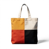 Sac fourre-tout en toile de coton personnalisé avec logo imprimé, grande capacité, poignée renforcée, pour femme, avec poche