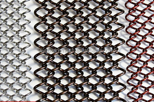 Trang trí kim loại chuỗi lưới Rèm thép không gỉ hợp kim nhôm lưới cuộn dây Xếp Nếp - Product Image 6