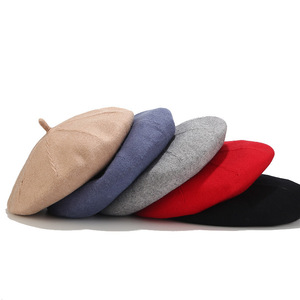 <span class=keywords><strong>Béret</strong></span> <span class=keywords><strong>français</strong></span> en laine mélangée pour <span class=keywords><strong>homme</strong></span> et femme, de couleur unie, vente en gros - Product Image 4