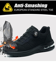 Chaussures de sécurité avec boutons intelligents, légères, respirantes, confortables, amortissantes. Convient pour le travail estival.