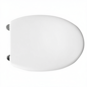 Asiento de inodoro para Cesabo Exel Vase Forma 4, blanco, con bisagra de expansión en forma de C, 50.5 cm de largo, 37.5 cm de ancho - Product Image 3