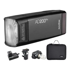 Godox AD200Pro 200Ws 2.4G 1/8000 Hss 500 Full Power Camera Strobe Flash Light Met 2900Mah Batterij