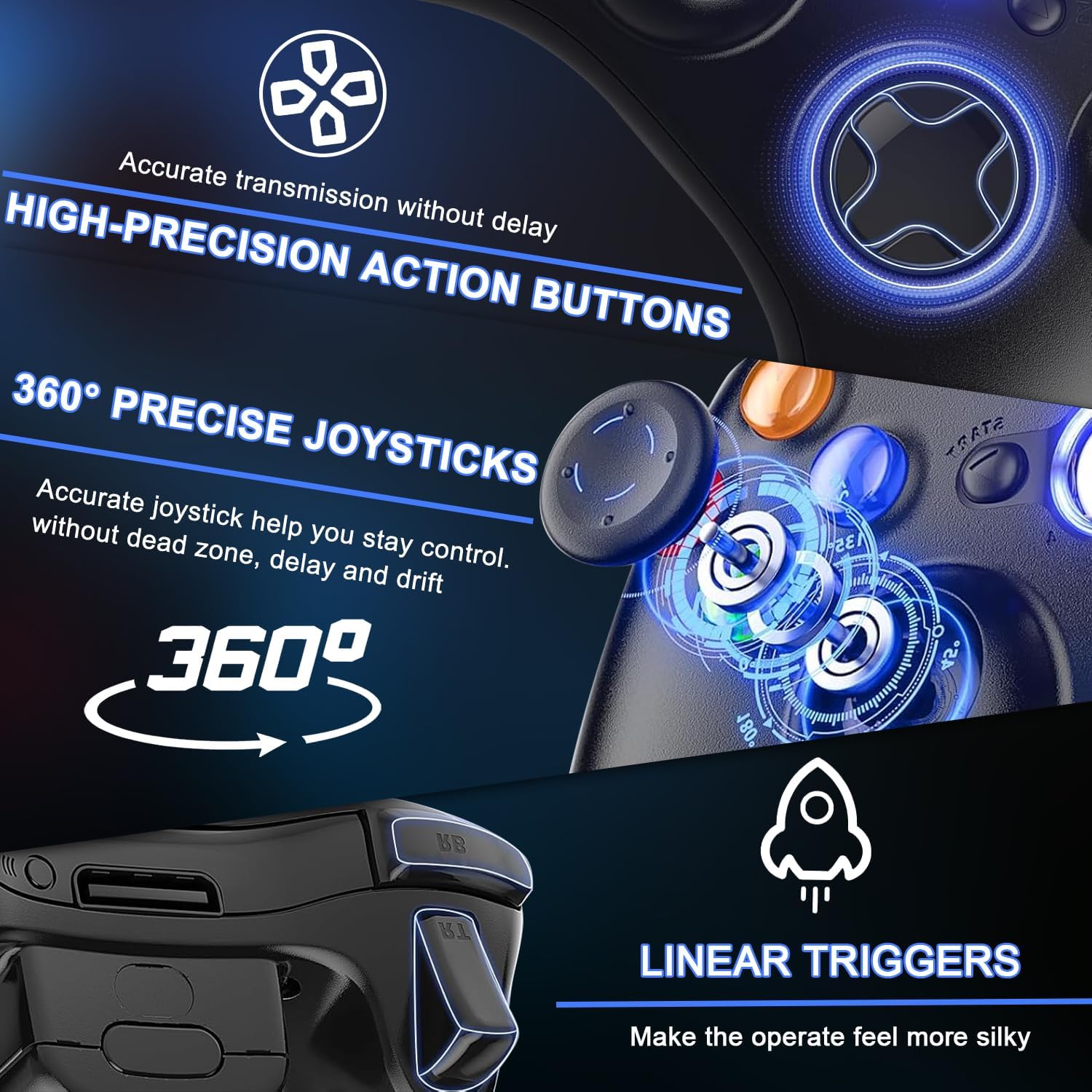 xbox 360 controllers wireless