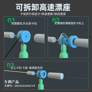 ที่นั่งดริฟท์แบบปรับได้ รุ่น T Profile ซิลิโคนลอยน้ำ สำหรับตกปลาในแม่น้ำ อุปกรณ์เสริมที่ทนทานสำหรับตกปลาในลำธาร - Product Image 4