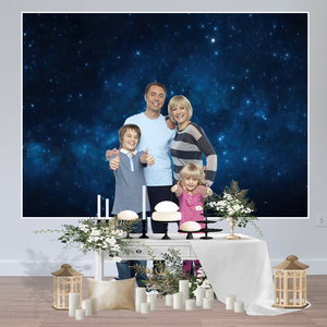 Bầu trời đêm Sao vũ trụ chủ đề không gian chụp ảnh đầy sao bối cảnh, thiên hà Sao Tiệc sinh nhật nền tắm ảnh Studio - Product Image 6