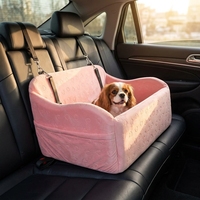 Siège de voiture pour chien de petite et moyenne taille, siège surélevé en mousse à mémoire de forme, capacité accrue