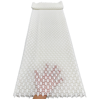 Dentelle jaune NI.AI avec pierres, nouveau tissu guipure uni, tissu soluble dans l'eau, tissu cupion pour robe de mariée pour femmes