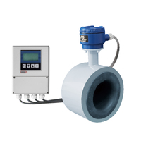Débitmètre électromagnétique industriel IP65/IP68 4-20 mA, construction intégrale en acier inoxydable pour la mesure des liquides