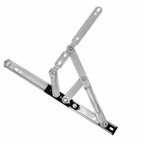 Bisagra de fricción para ventana abatible de aluminio para América del Sur, brazo de soporte superior de acero inoxidable para ventana con función de bloqueo
