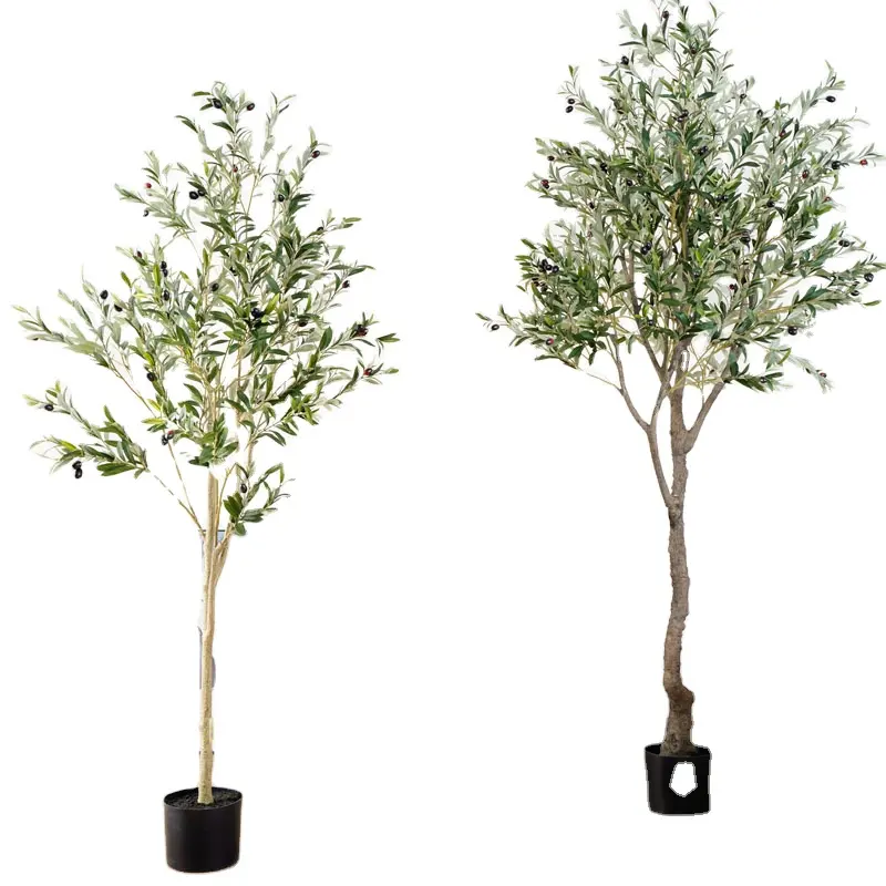 Künstliche pflanzen bäume faux pflanzen bonsai baum olive baum zierpflanzen holz stamm für indoor outdoor dekoration