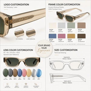 <span class=keywords><strong>Occhiali</strong></span> <span class=keywords><strong>da</strong></span> <span class=keywords><strong>Sole</strong></span> Polarizzati Finewell Classici Retrò alla Moda con Montatura Quadrata in Bio-Materiale G850 e Aste CP, Personalizzabili con Logo, per Uomo e <span class=keywords><strong>Donna</strong></span> - Product Image 5