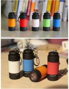 Wholesale Outdoor <b>Small</b> Keychain <b>LED</b> Flashlight Portable Mini Plastic USB Rechargeable <b>Torch</b> - Product Image 5