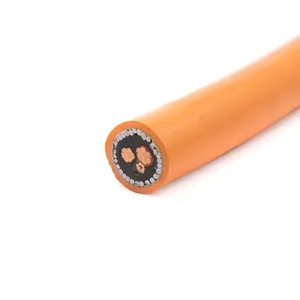 Câble électrique circulaire en cuivre, multicore, orange, 70 mm², 95 mm², 600V, 3C + E, standard british