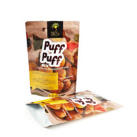 Sachet souple personnalisé en PE imprimé avec fermeture éclair pour aliments pour bébés, chewing-gum, chocolat et autres snacks