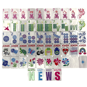 Aspen Glow Bespoke Mahjong Tiles <strong>Lucky</strong> <strong>Charms</strong> Modern Luxury Double Sided Carved Acrylic for Friends Gathering Retail Wholesale - Product Image 2