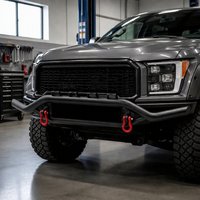 Pare-chocs avant en acier robuste avec barre de protection, fixation par boulons, pour 4x4, avec points de récupération, référence OE 521190KK50, compatible BYD Shark 6, Hilux, Ranger