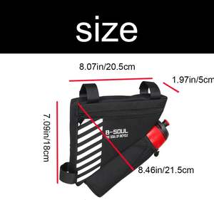 Échantillon gratuit : Sacoche triangulaire pour vélo, sacoche de vélo, sacoche de cadre de vélo, sacoche de tube avant, accessoires pour vélo de montagne - Product Image 4