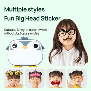 Grosir 2 In1 termal hitam putih kamera anak-anak <span class=keywords><strong>Printer</strong></span> 2.0 inci IPS layar cetak kamera mini zink kamera yang mencetak gambar - Product Image 2