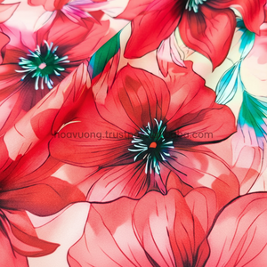 ผ้าไหมลาติน ผ้าซาตินไม่ยับ สำหรับชุดสไตล์เวียดนาม - Product Image 1