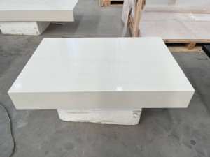 แบบจำลองห้องน้ำวิลล่าหรูหราทันสมัยระดับพรีเมียม ดีไซน์ 3 มิติ ภายในบ้าน หินควอตซ์สีขาวแผ่นใหญ่ ขนาดสั่งทำได้ สำหรับผนัง พื้น และท็อปโต๊ะ - Product Image 6