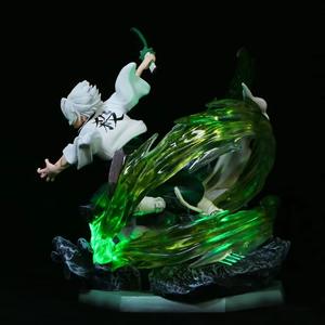 Figurine d'action Demon Slayer Série Hashira <span class=keywords><strong>Shinazugawa</strong></span> <span class=keywords><strong>Sanemi</strong></span> 30CM en PVC, jouet de collection, figurine d'anime, statue de scène, peut émettre de la lumière - Product Image 4