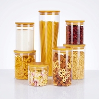 Organisateur de cuisine, couvercles hermétiques de 1 à 2 litres, récipients à nourriture de type rabattable, bocaux de stockage pour épices, sucre, café, céréales